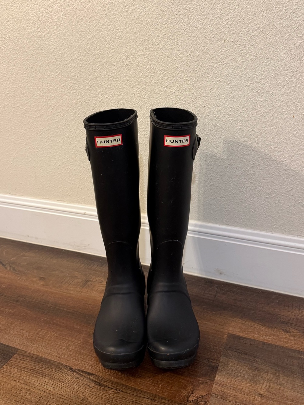 Hunter Black Tall Women's Rain Boots
